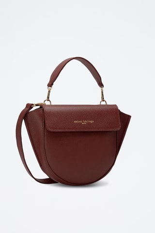 Sac bandoulière en cuir Vielti - Bordeaux