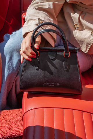 Sac à main en cuir Liana - Noir