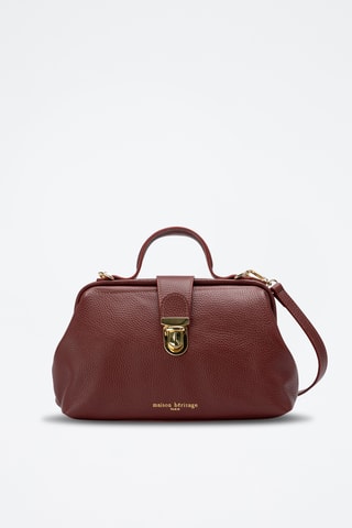 Sac bandoulière en cuir Swan - Bordeaux