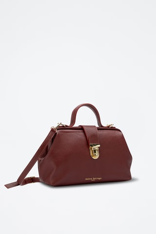 Sac bandoulière en cuir Swan - Bordeaux
