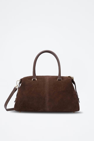 Sac à main en cuir suède Stilla - Marron