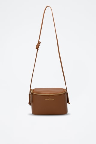 Sac bandoulière en cuir Hazan - Camel