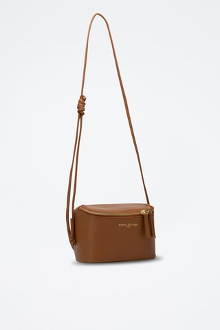 Sac bandoulière en cuir Hazan - Camel