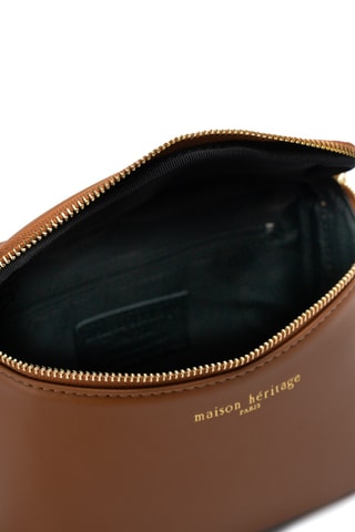 Sac bandoulière en cuir Hazan - Camel