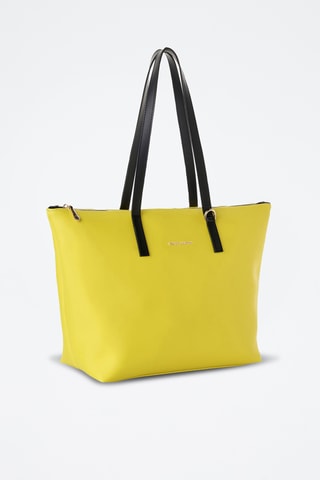 Bolso shopper de piel Pesaro - Amarillo