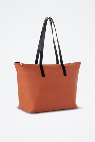 Bolso shopper de piel Pesaro - Naranja