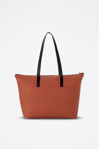 Bolso shopper de piel Pesaro - Naranja