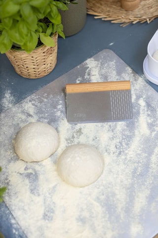Coupe-pâte en acier inoxydable - Gris et beige