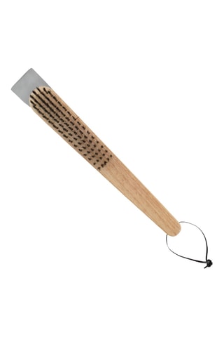Brosse de nettoyage pour pierre à pizza ranella en chêne - Beige - 36 x 22 x 11 cm