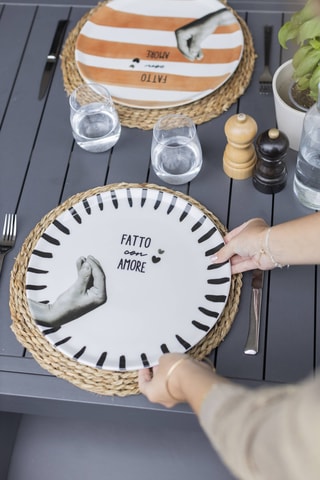 Assiette plate en céramique - 32,5 cm