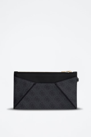 Pochette Flat - Noir, doré et gris
