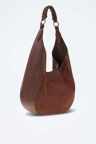 Sac porté épaule en cuir - Marron