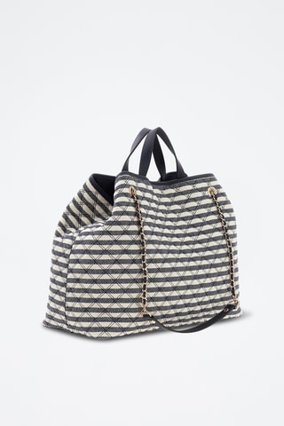 Cabas et pochette - Bleu marine
