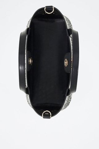 Sac à main et pochette Letty - Blanc et noir