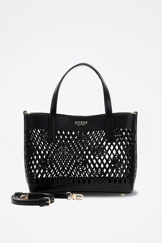 Sac à main et pochette Letty - Blanc et noir