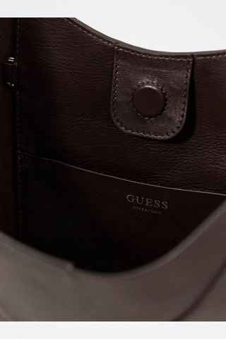 Sac porté épaule en cuir - Marron