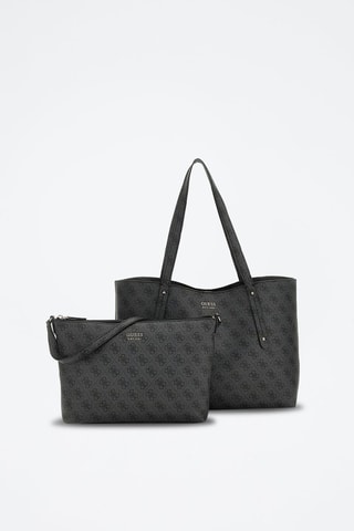 Cabas et pochette Brenton - Anthracite et bleu foncé