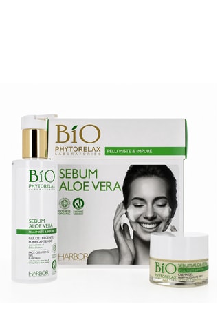 Conjunto de controlo de sebo com aloé vera - 2 produtos - Phytorelax