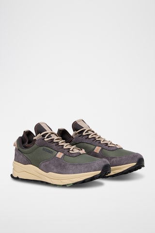Baskets en nubuck - F5Vortec05/Cos - Gris foncé et vert foncé