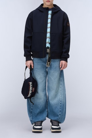 Chaqueta con capucha - K A-Melville - Azul oscuro