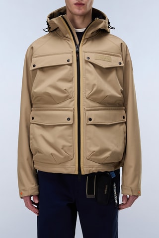 Chaqueta con capucha - A-Rivalto - Beige