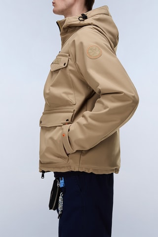 Chaqueta con capucha - A-Rivalto - Beige