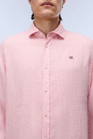 Camisa relaxed de lino - G-Linen Ls 1 - Rosa