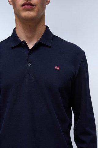 Polo regular fit - Ealis Ls 1 - Azul marino