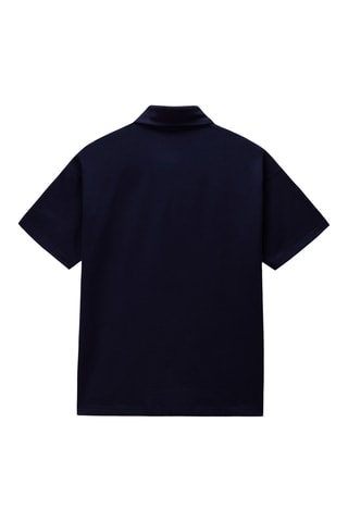Polo loose - E-Elevated Logo Ss - Azul marino
