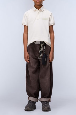 Polo - K E-New Box Logo Ss - Blanco