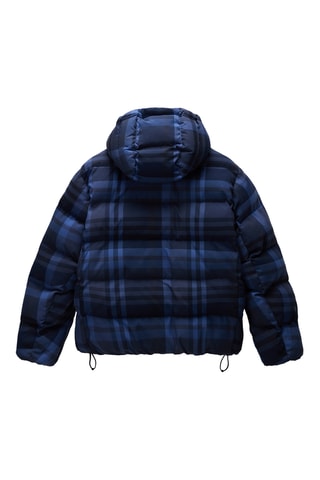 Anorak con capucha - A-Glane W Check - Azul