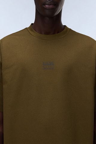 Camiseta loose - S-Elevated Logo Ss - Verde oscuro