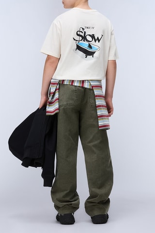 Camiseta loose - K S-Albedo Ss - Blanco