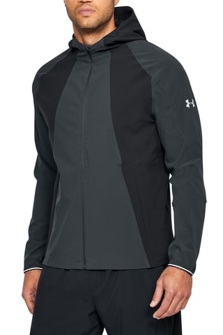 Veste de running à capuche Launch Storm - Gris