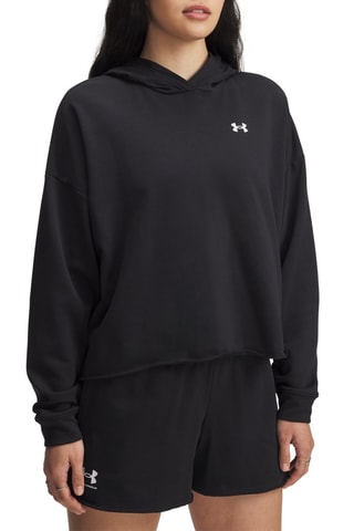 Sweat à capuche Rival Terry - Noir