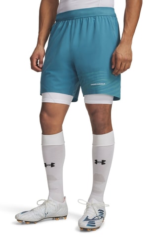 Bermuda de football Challenger Elite - Bleu canard