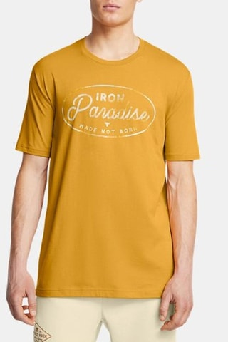 T-shirt Project Rock Made Not Born - Jaune moutarde