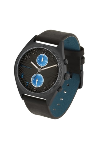Leren Quartz Horloge Zwart - Christian Lacroix