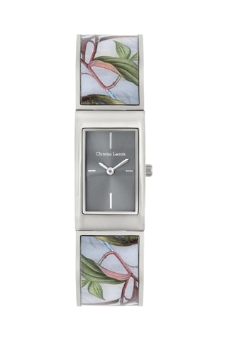 Stalen Quartz Horloge Atlantis - Zilverkleurig en Groen