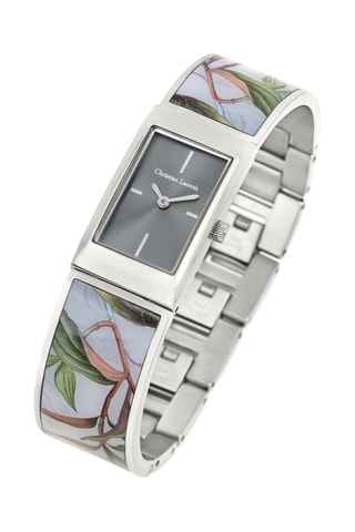 Stalen Quartz Horloge Atlantis - Zilverkleurig en Groen