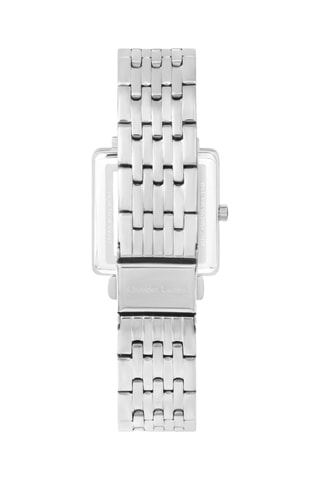 Stalen Quartz Horloge - Zilverkleurig en Blauw