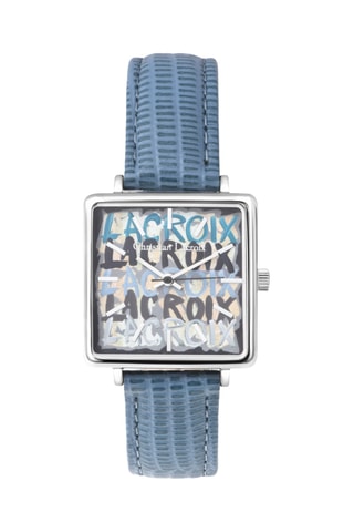 Leren Quartz Horloge - Blauw en Zilverkleurig