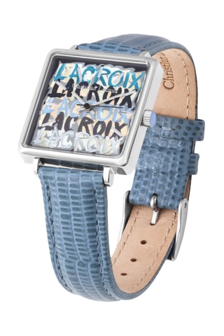 Leren Quartz Horloge - Blauw en Zilverkleurig