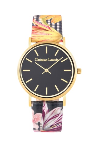 Leren Quartz Horloge - Multicolor