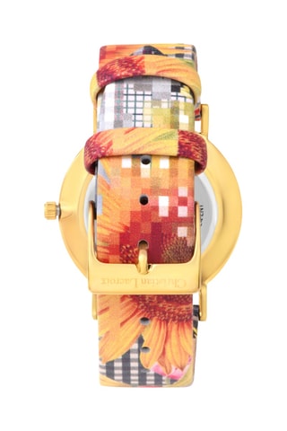 Leren Quartz Horloge - Multicolor