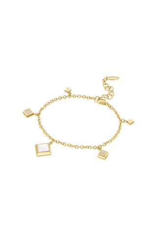 Pulsera bañada en oro amarillo