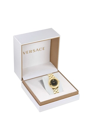Reloj de cuarzo de acero - Dorado y negro