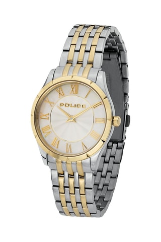 Reloj de cuarzo de acero - Plateado y dorado