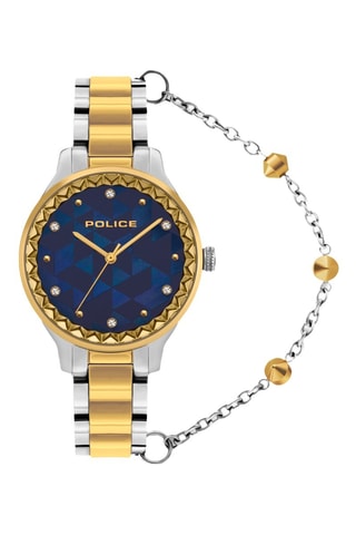 Reloj de cuarzo de acero - Plateado y dorado