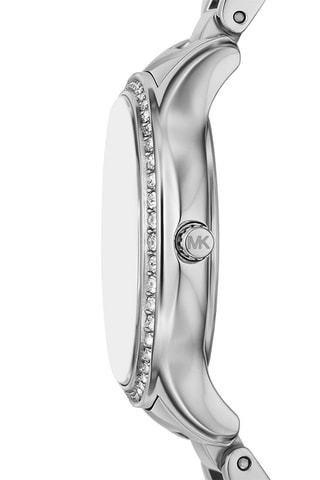 Reloj de cuarzo de acero Sage - Plateado